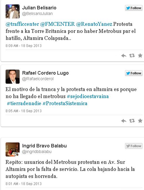 ... en Altamira por falta de transporte hacia El Hatillo - Confirmado
