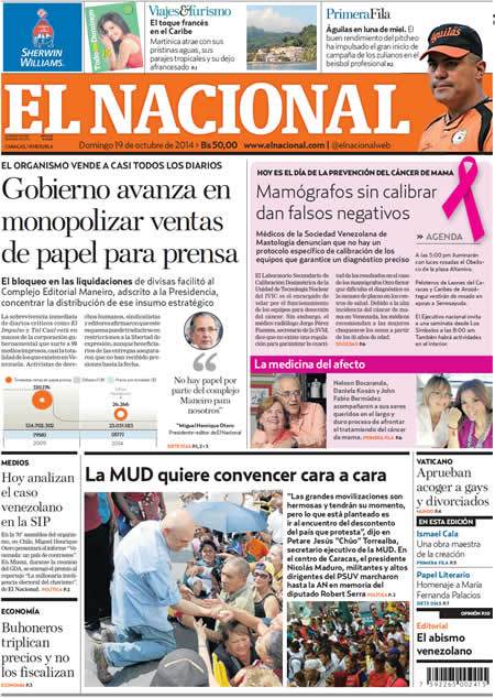 Portadas De Los Diarios Del D A