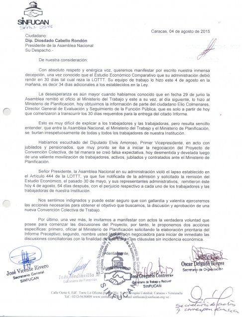carta protestando por convención colectiva0001
