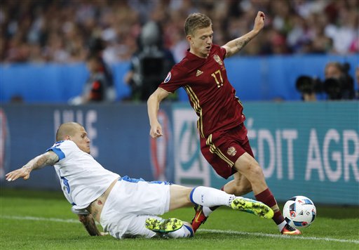 Soccer Euro 2016 Russia Slovakia