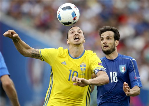 Soccer Euro 2016 Italy Sweden