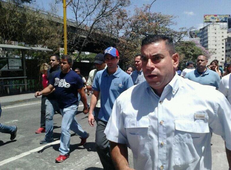 Capriles en la marcha