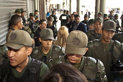 Guardia Nacional en el Palacio de Justicia