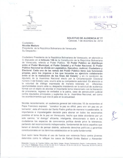 1-12-14 CARTA PRESIDENCIA PAG 1