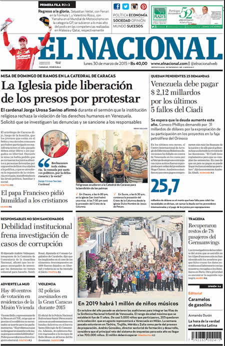 Portadas De Los Diarios Del D A