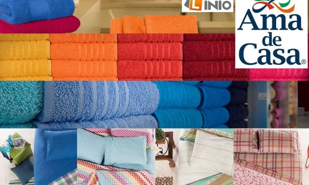 Con una gran de artículos de lencería para el hogar AMA DE CASA suma al linio -