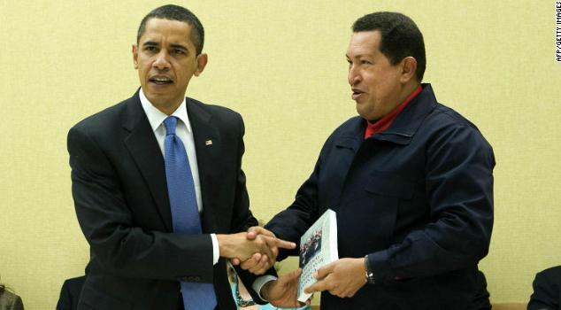 CHAVEZ OBAMA CUMBRE DE A AP