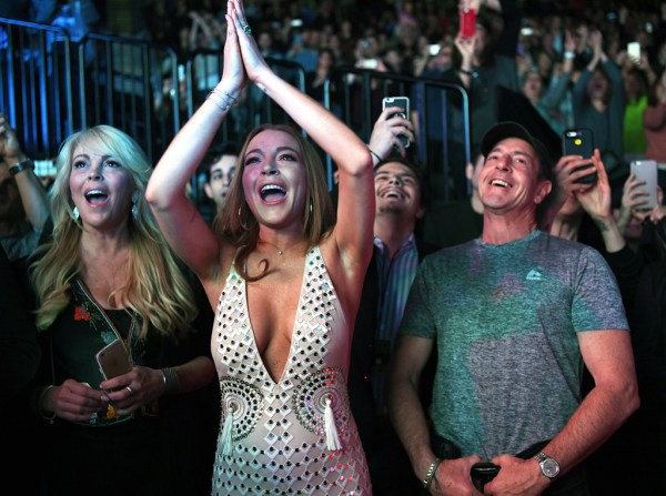 Lindsay Lohan at DURAN DURAN concert