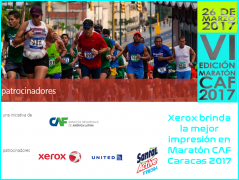 Xerox brinda la mejor impresión en Maratón CAF 2017