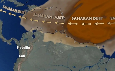El polvo del Sahara cruza el Atlántico y toca tierra venezolana