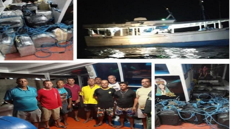 Cooperación Venezuela-Francia incauta embarcación con 80 bultos de cocaína en Altamar