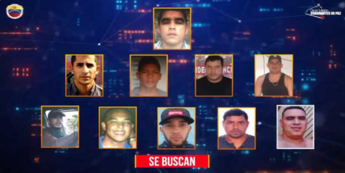 Ofrecen recompensa por la ubicación de los 10 criminales más buscados en Venezuela
