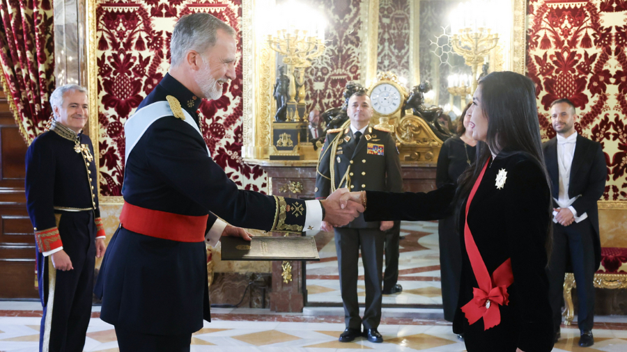 Embajadora Gladys Gutiérrez entregó cartas credenciales ante el rey de España, Felipe VI